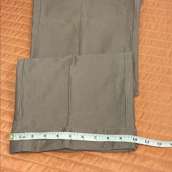 Sundance Wide Leg Cuffed Linen Blend Trouser Dress Pants Blush Purple Sz 10 - Picture 9 of 12